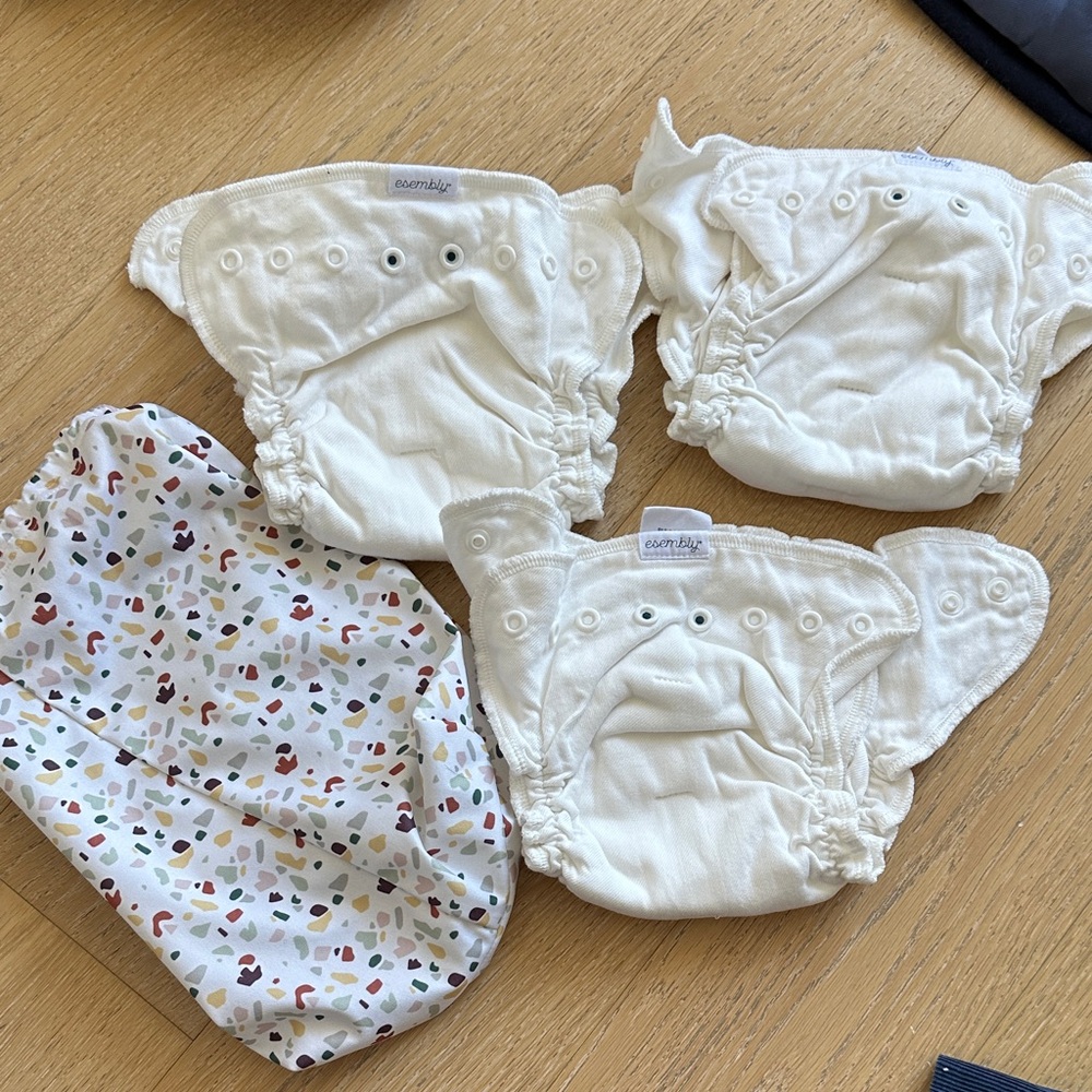 Soft White Diaper Covers by Esembly
